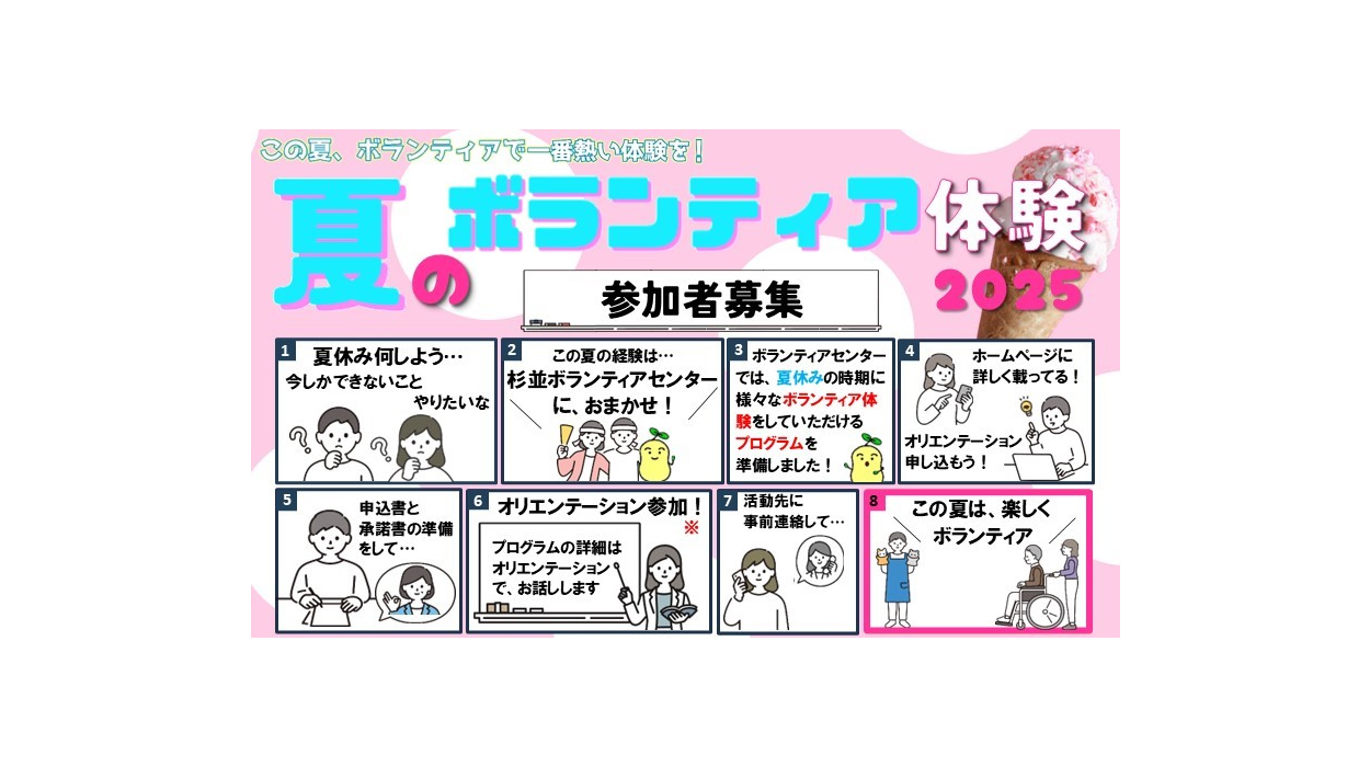 【開催予告】夏のボランティア体験2025の開催について